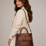 Designer Handtas in Croco Stijl – Chique en Praktisch voor Vrouwen.