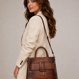 Designer Handtas in Croco Stijl – Chique en Praktisch voor Vrouwen.