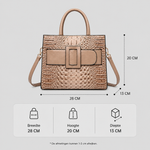 Designer Handtas in Croco Stijl – Chique en Praktisch voor Vrouwen.