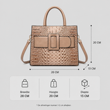 Designer Handtas in Croco Stijl – Chique en Praktisch voor Vrouwen.