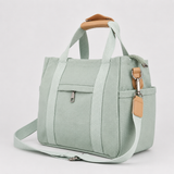 Zwarte Dames Shopper met Voorvak en Schouderriem