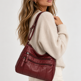 Dames crossbody tas van PU-leer met verstelbare band