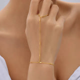 Minimalistische Handketting met Ring en Armband