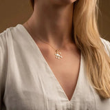 Gouden Letter Ketting met Initialen