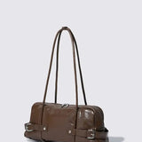 Compacte mini city tote bag met schouderbanden
