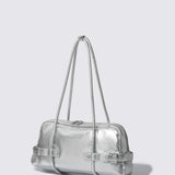 Compacte mini city tote bag met schouderbanden