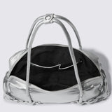 Compacte mini city tote bag met schouderbanden