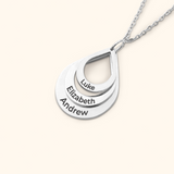 Dames Ketting Roségoud met Personaliseerbare Naam Hangers