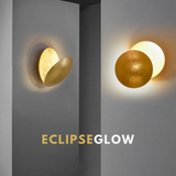 Gouden Halve Maan Wandlamp met LED Verlichting