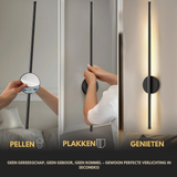 Zwarte LED Wandlamp met Afstandsbediening