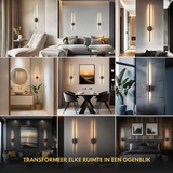 Zwarte LED Wandlamp met Afstandsbediening