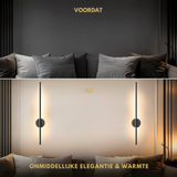 Zwarte LED Wandlamp met Afstandsbediening