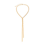 Lange Statement Ketting met Elegante Val