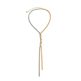 Lange Statement Ketting met Elegante Val