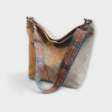 Dames Schoudertas Bruin met Verstelbare Boho Schouderband