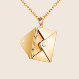 Envelope Ketting met Hanger voor Romantische en Elegante Look