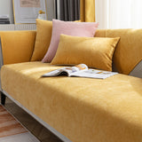 Beige Bankhoes met Fijne Geweven Structuur