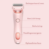 2-in-1 Dames Scheerapparaat Roze Oplaadbaar