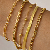 Set van Elegante Minimalistische Armbanden