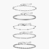 Set van Elegante Minimalistische Armbanden