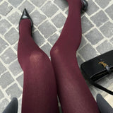 Matte Bordeaux Panty voor Elegante en Minimalistische Look