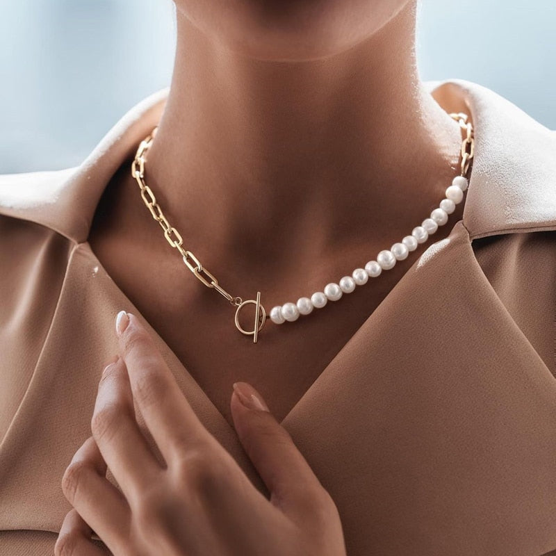 Sieradenset met Parels – Tijdloos & Elegant - Armband & Ketting.