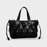 Dames Handtas Wit met Gevlochten Design