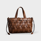 Dames Handtas Wit met Gevlochten Design