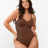 Naadloze Corrigerende Bodysuit met V-hals