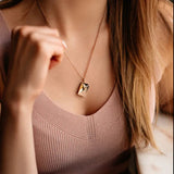 Gouden Envelop Ketting met Hanger