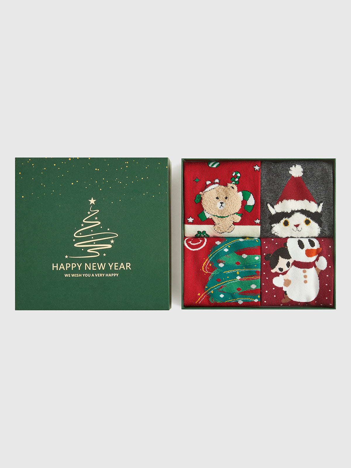 Kerst Sokken Set met Antislip voor Warme en Feestelijke Look.