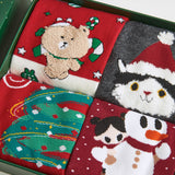Kerst Sokken Set met Antislip voor Warme en Feestelijke Look.
