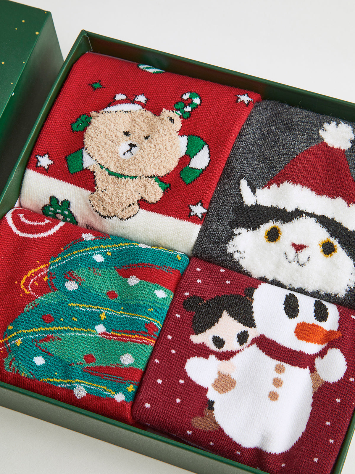 Kerst Sokken Set met Antislip voor Warme en Feestelijke Look.