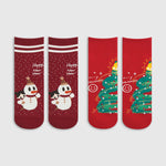 Kerst Sokken Set met Antislip voor Warme en Feestelijke Look.