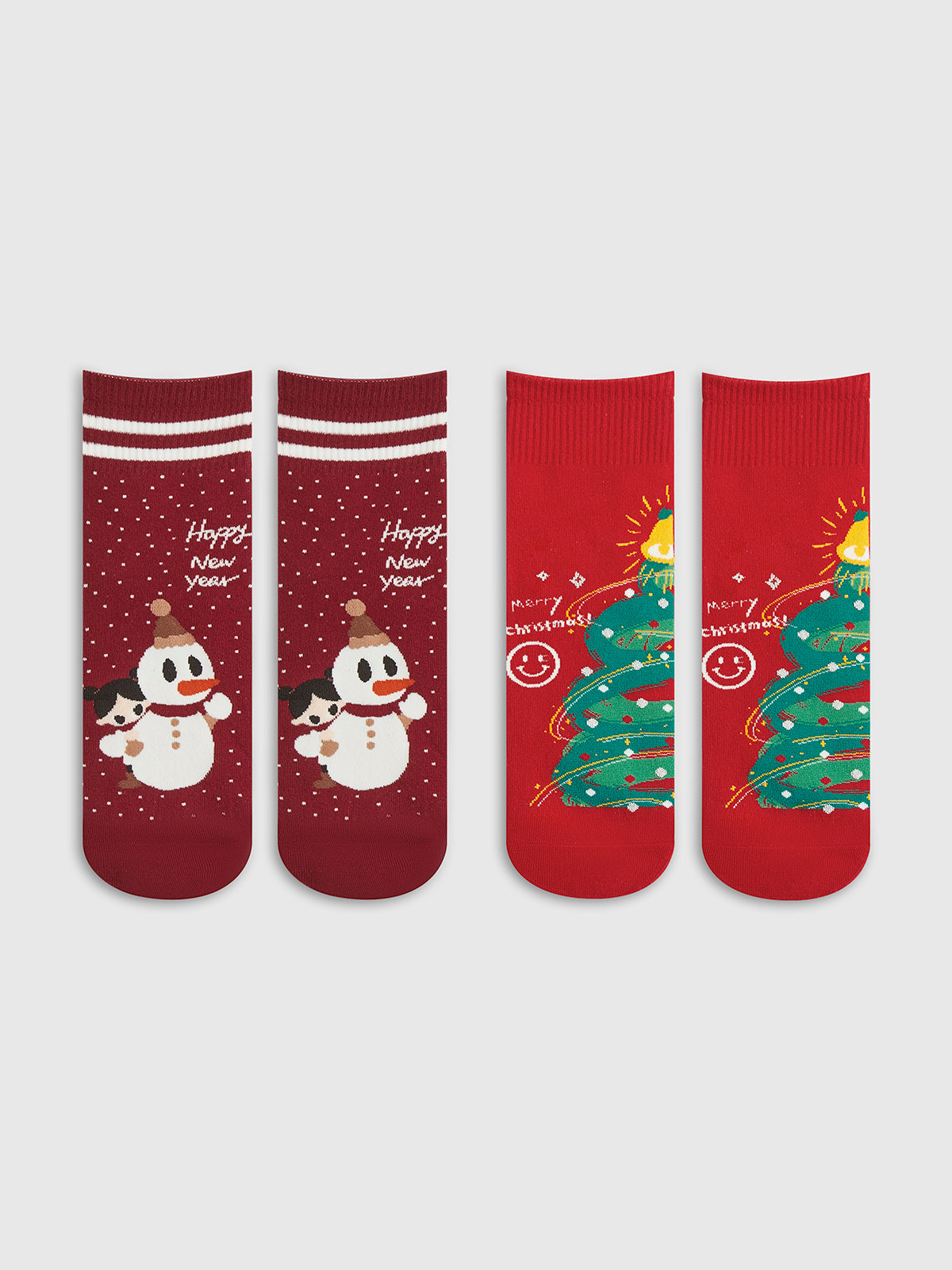 Kerst Sokken Set met Antislip voor Warme en Feestelijke Look.