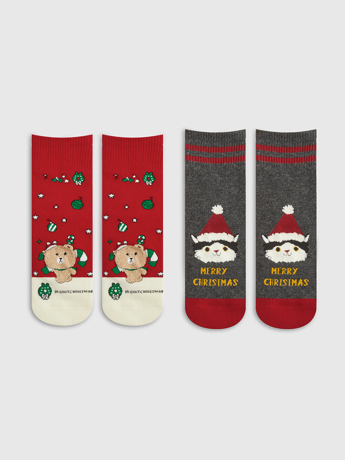 Kerst Sokken Set met Antislip voor Warme en Feestelijke Look.