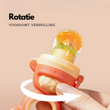 Baby Fruit Speen met Siliconen Voedingshouder – Groen & Roze