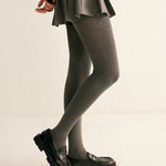 Warme Grijze Panty voor Comfortabele en Tijdloze Look.