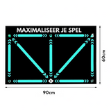 Voetbal Trainingsmat Zwart met Trainingszones