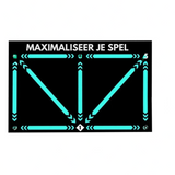 Voetbal Trainingsmat Zwart met Trainingszones