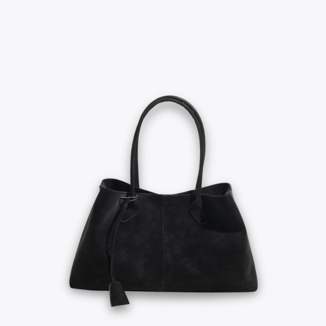 Dames Shopper Tote van Vegan Leer met Suède Afwerking