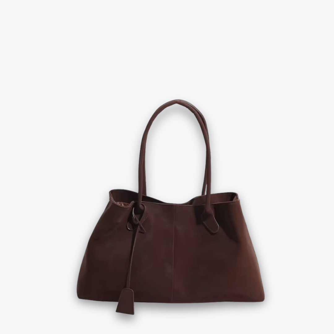 Dames Shopper Tote van Vegan Leer met Suède Afwerking