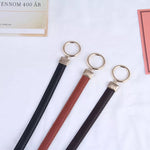 Elegante Taille Riem met Gouden Gesp voor Verfijnde Look.
