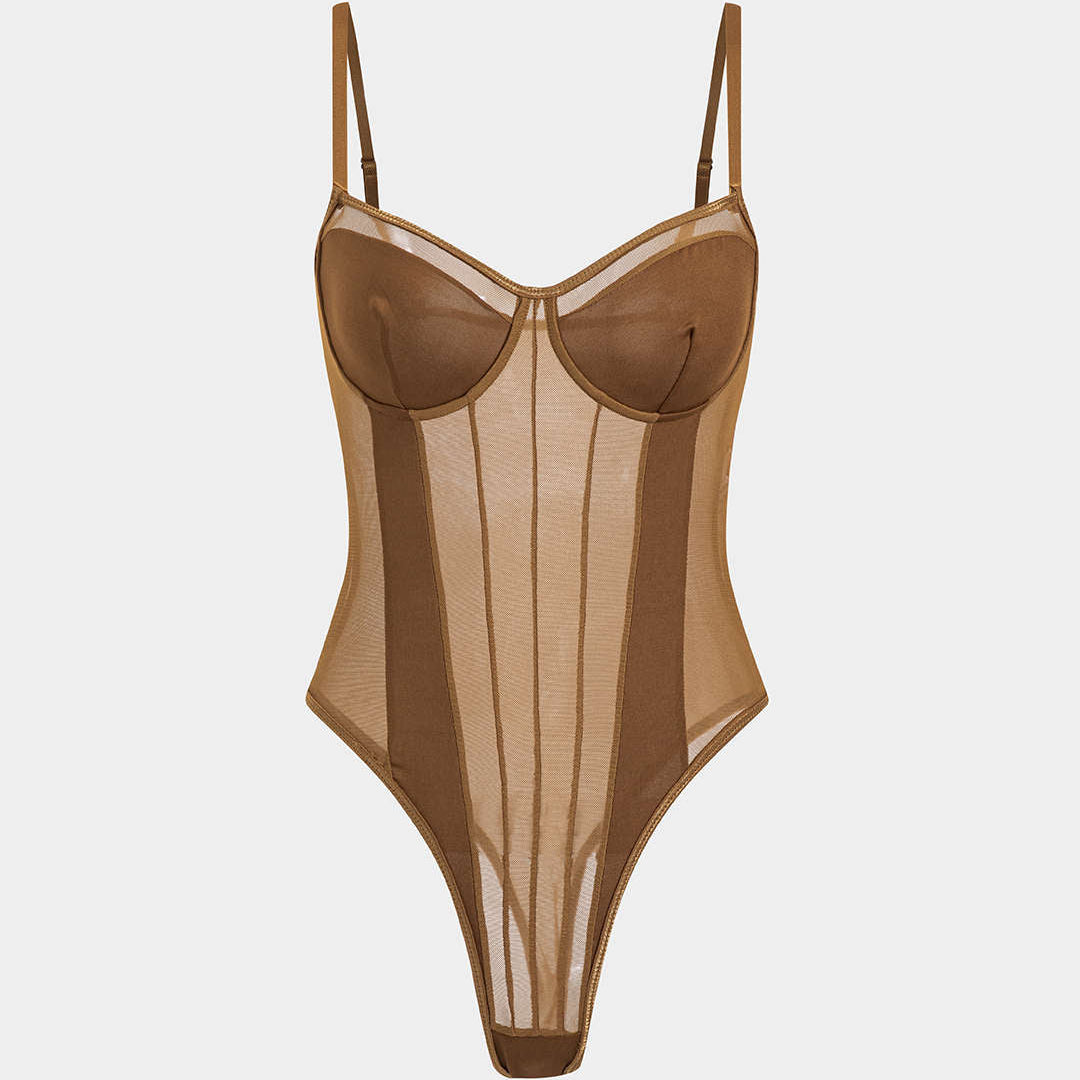 Corrigerende Corset Bodysuit met Verstevigde Cups