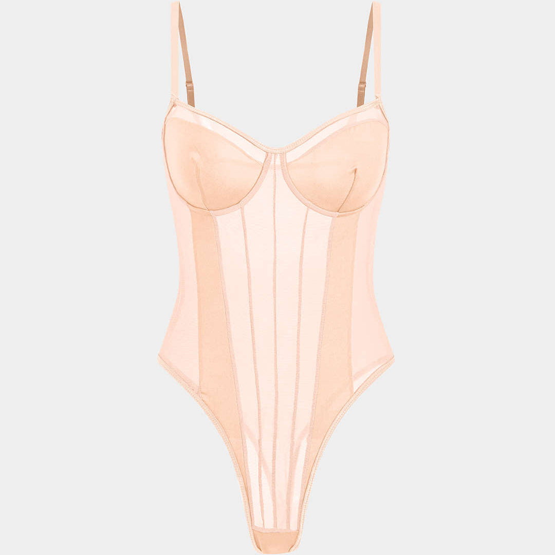 Corrigerende Corset Bodysuit met Verstevigde Cups
