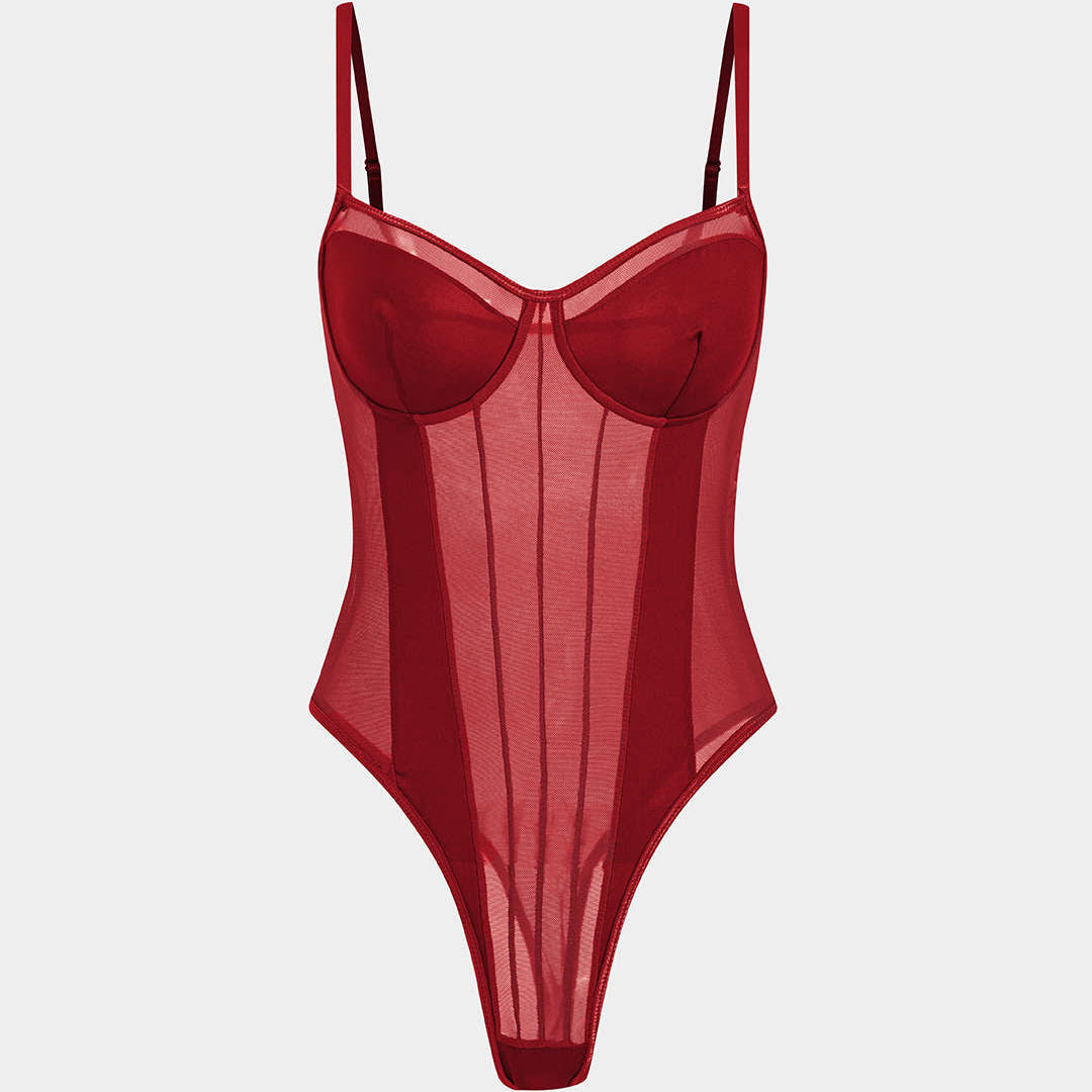 Corrigerende Corset Bodysuit met Verstevigde Cups