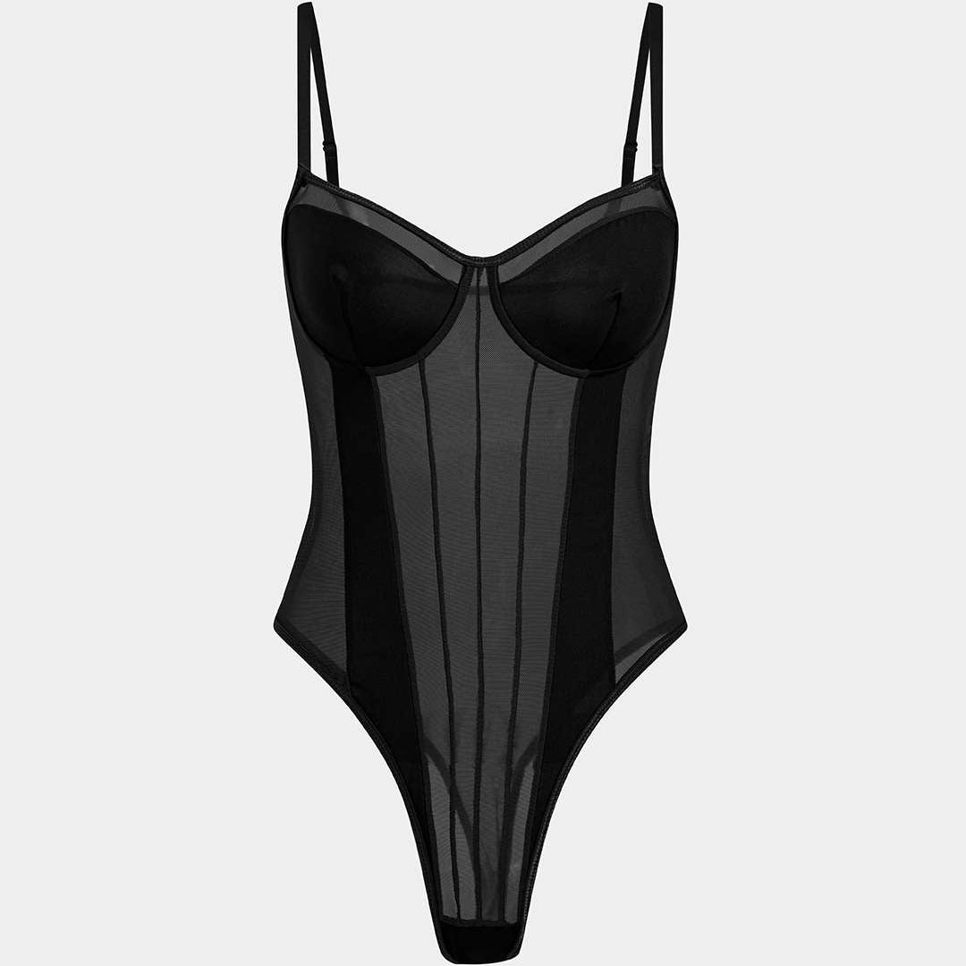 Corrigerende Corset Bodysuit met Verstevigde Cups