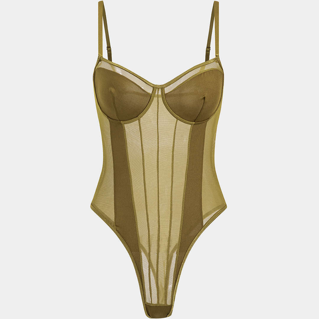 Corrigerende Corset Bodysuit met Verstevigde Cups