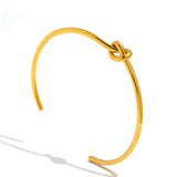 Open Armband met Knoop Detail voor Elegante en Moderne Look