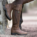 Kniehoge Outdoor Laarzen met Gesp en Antislip Zool.